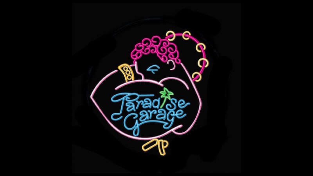 Paradise Garage neon logo.